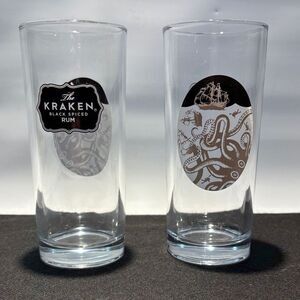 Black Spiced Rum Glass Set - Clear